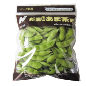新潟あま茶豆のパッケージ